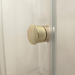 Triton Душевой уголок Вента-Голд 120x80 стекло прозрачное профиль золото – фотография-10